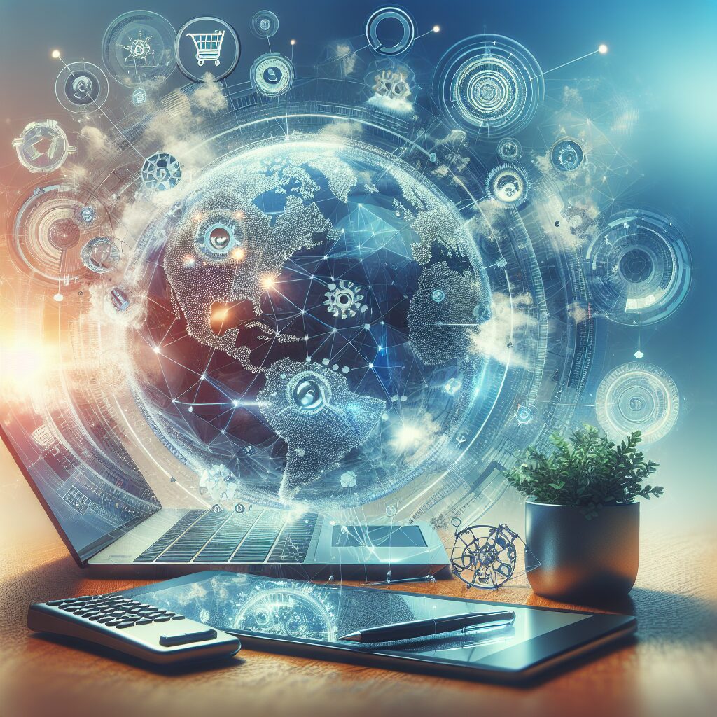 Illustration of modern mobility solutions improving digital transformation.