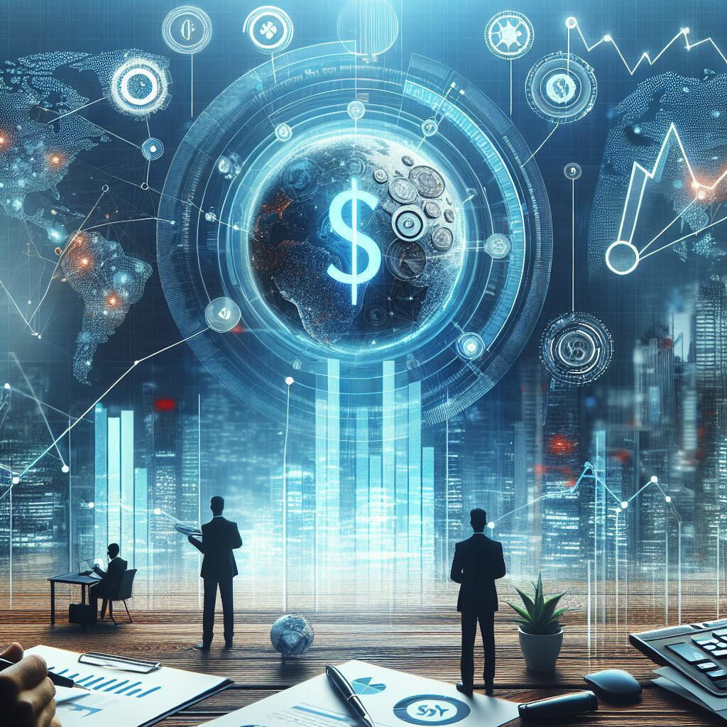 Gráfico de indicadores financeiros para empresas de telecomunicações.