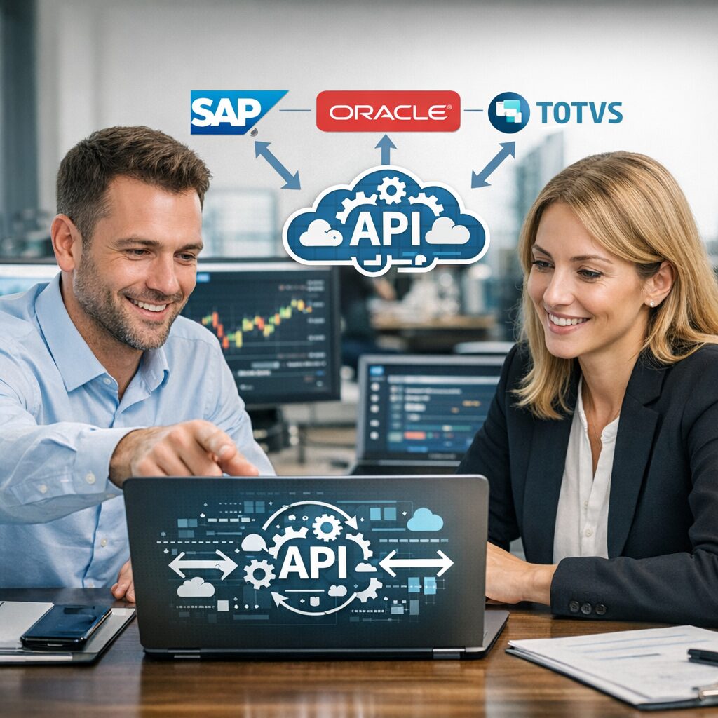Integração de sistemas SAP, Oracle e TOTVS para contas a pagar sem retrabalho.