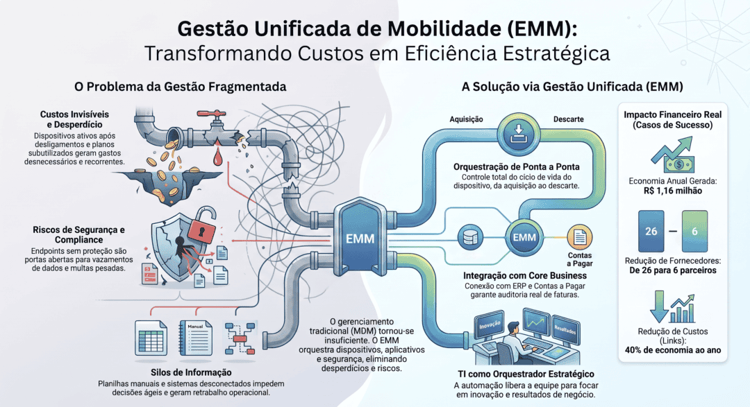 Infográfico - EMM — Enterprise Mobility Management: gestão unificada de mobilidade corporativa